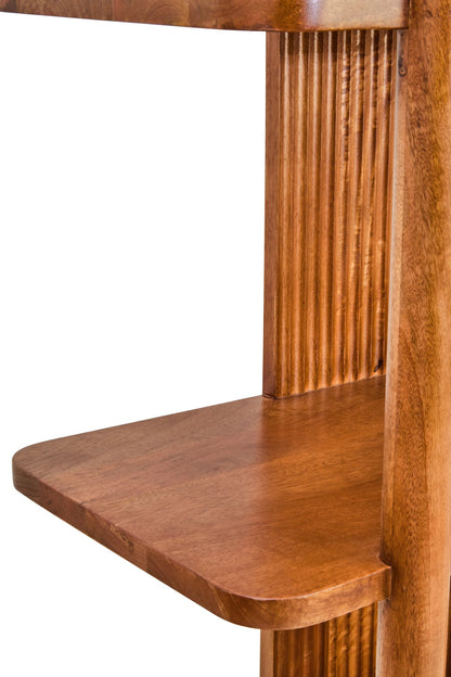 Stirling Five Tier Mango Wood Shelf Unit 