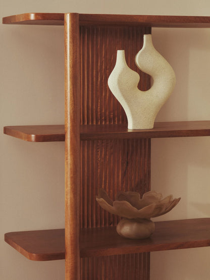 Stirling Five Tier Mango Wood Shelf Unit 