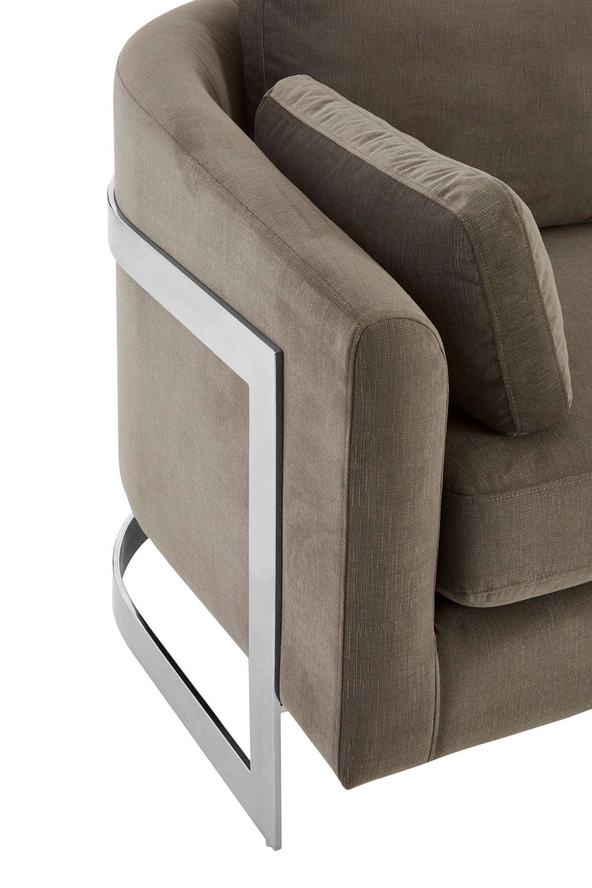 Hawes Dark Grey Cotton Velvet 3 Seat Sofa