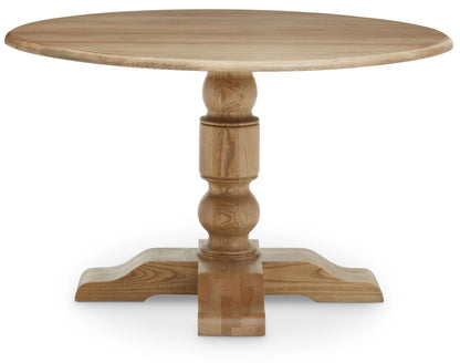 Brighton Oak Wood Round Dining Table