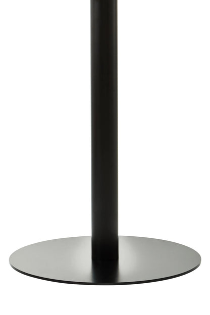 Halifax Round Glass and Matt Black Dining Table