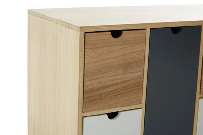Sherborne Tri Colour Chest of 6 Drawers and 2 Doors Cabinet