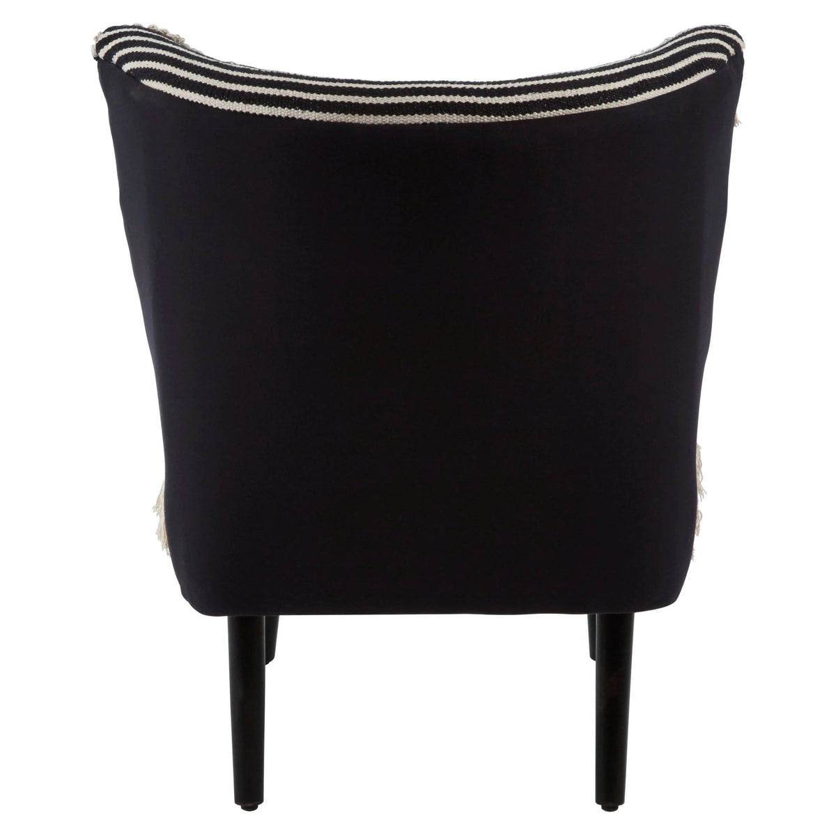 Granada Black and White Textured Fabric Chair