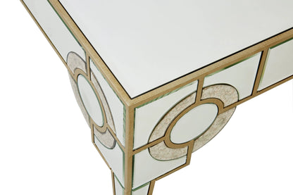 Durham Champagne Gold and Mirrored Coffee Table