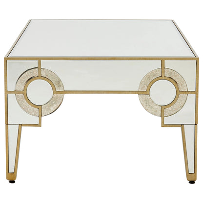 Durham Champagne Gold and Mirrored Coffee Table