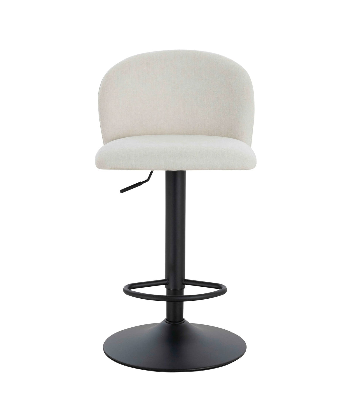 Chichester Set of 2 Textured Fabric Curved Bar Chairs #colour_beige