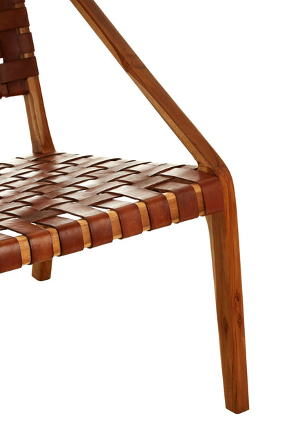 Seville Leather Woven Chair 