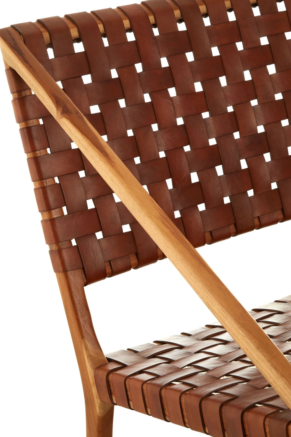 Seville Leather Woven Chair 
