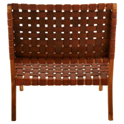 Seville Leather Woven Chair 