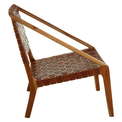 Seville Leather Woven Chair 