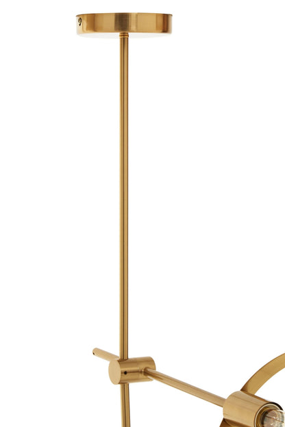 Worthing Brushed Bronze Finish 4 Bulb Ring Pendant Light