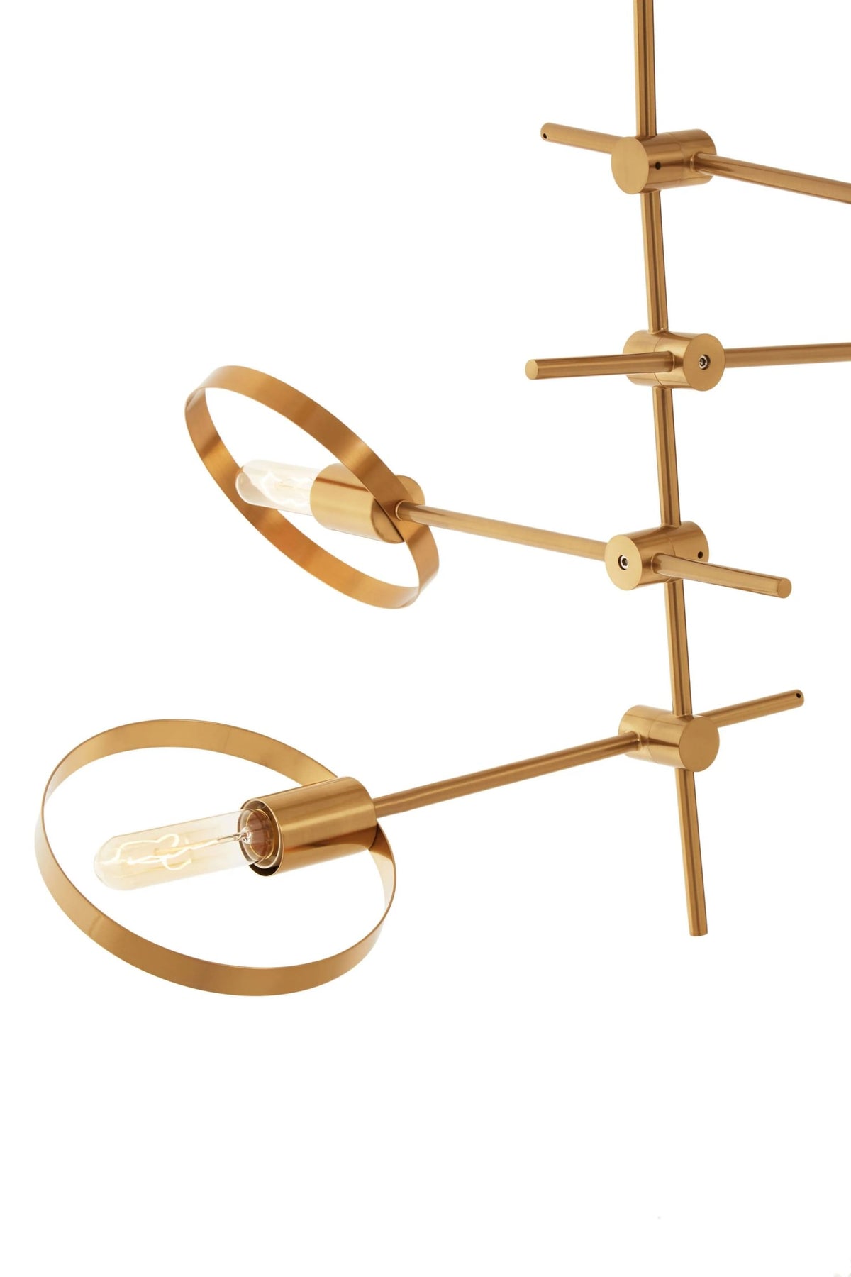 Worthing Brushed Bronze Finish 4 Bulb Ring Pendant Light