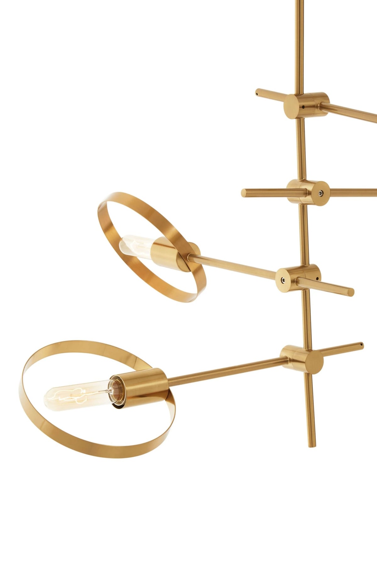 Worthing Brushed Bronze Finish 4 Bulb Ring Pendant Light