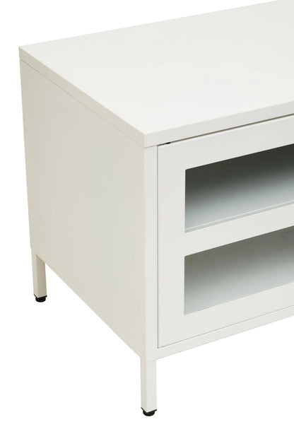 Cambridge Two Door Metal Media Unit 