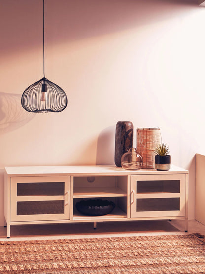 Cambridge Two Door Metal Media Unit 