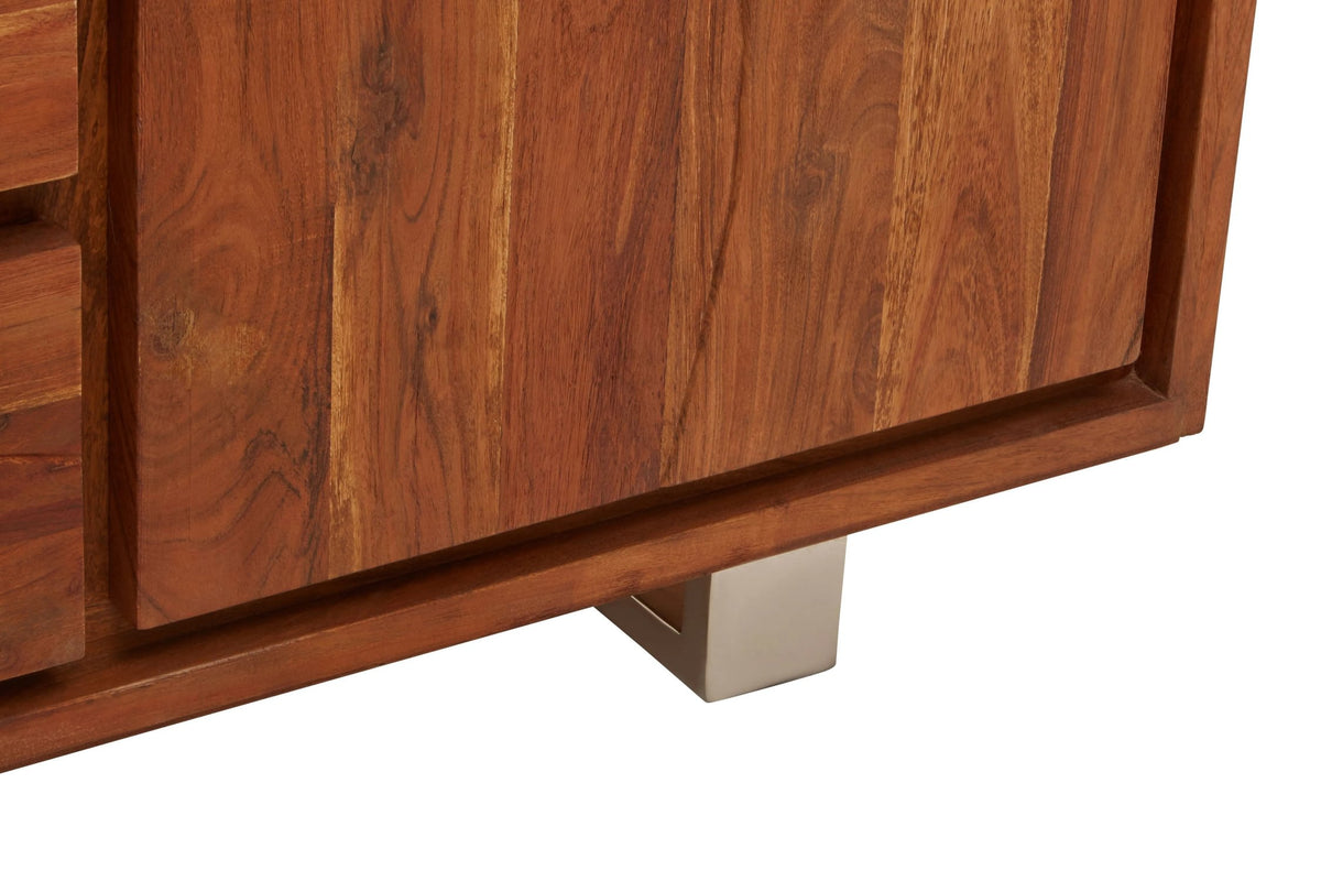 Oxford Acacia Wood 2 Doors and 3 Drawers Sideboard