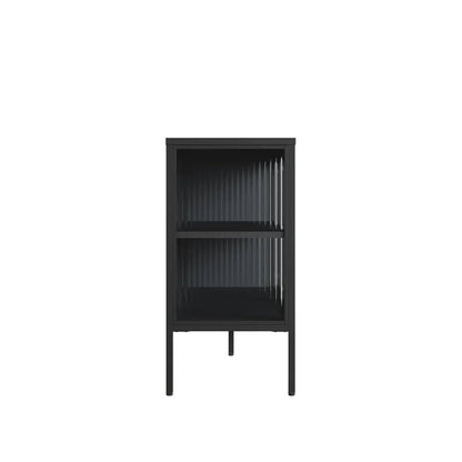 Ashford Metal Fluted Glass Door Sideboard 
