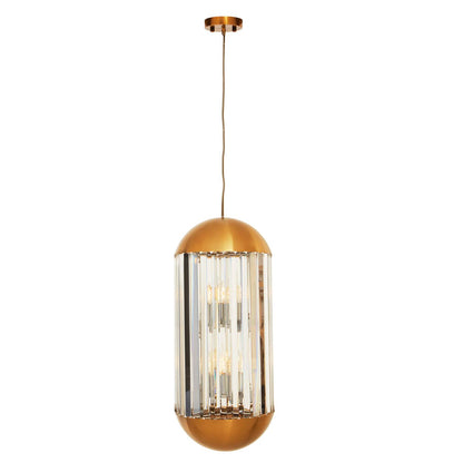 Vienna 6 Bulb Crystal Pendant Light 