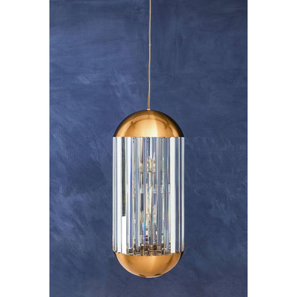 Vienna 6 Bulb Crystal Pendant Light 