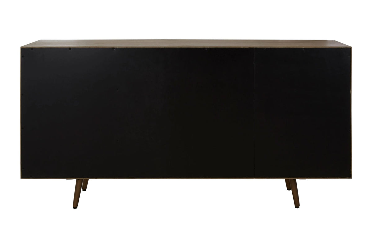 Kensington Natural Oak and Elm Wood 2 Door with Drawers Sideboard