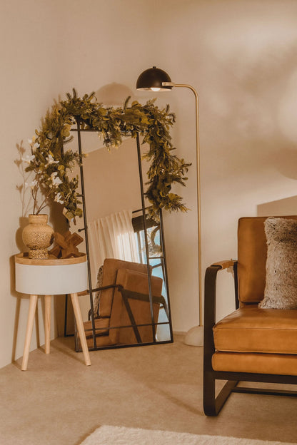 Loxley Floor Standing Mirror Black Frame