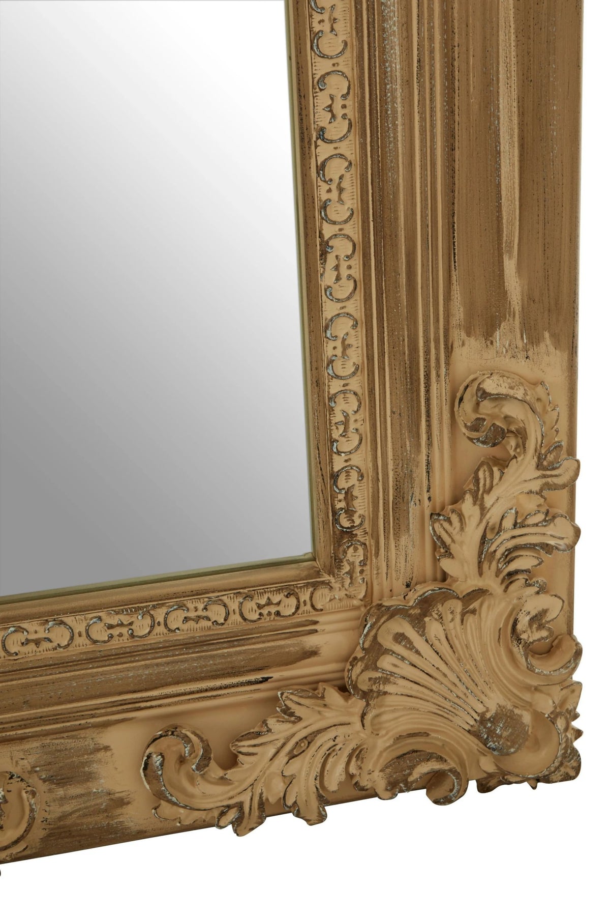 Aylesbury Natural Wooden Frame Ornate Full Length Wall Mirror