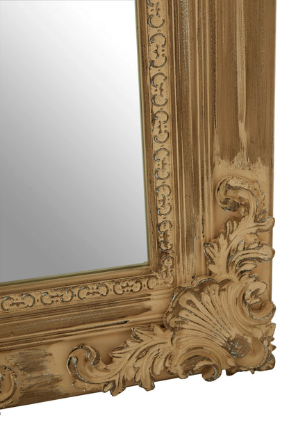 Aylesbury Natural Wooden Frame Ornate Full Length Wall Mirror