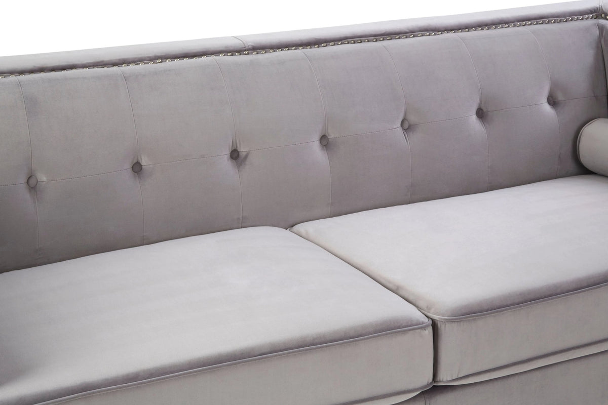 Soho 3 Seat Velvet Sofa 