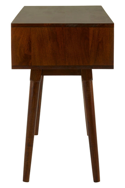 Exeter Carved Mango Wood Console Table with 2 Drawers