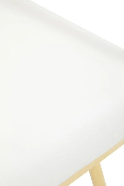 Devon Ivory Faux Leather Dining Chair