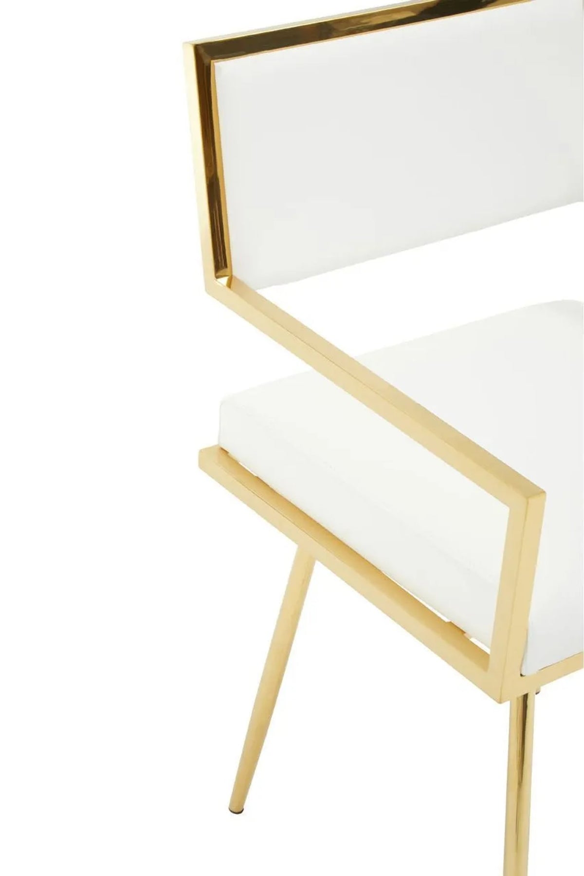 Devon Ivory Faux Leather Dining Chair