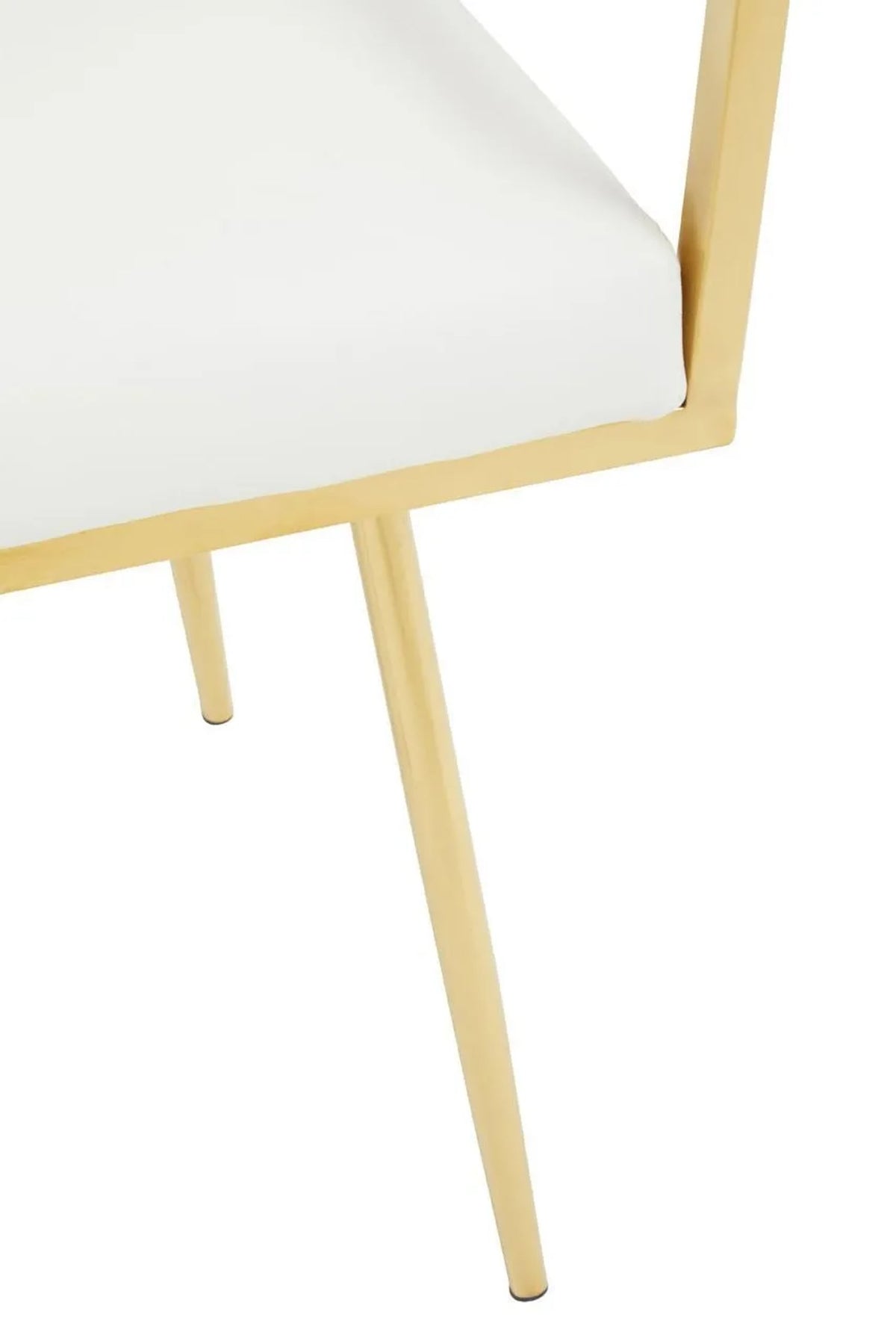 Devon Ivory Faux Leather Dining Chair