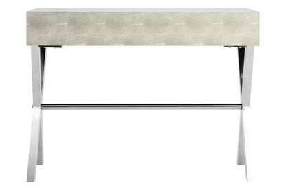 Ashbourne Two Drawer Grey Shagreen Effect Console Table