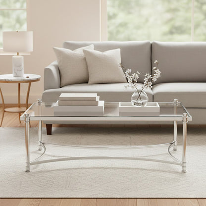 Monaco Rectangular Coffee Table with Glass 