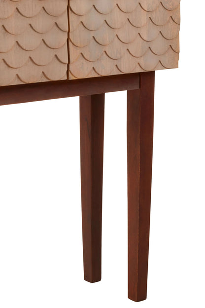 Exeter Carved Mango Wood Cabinet