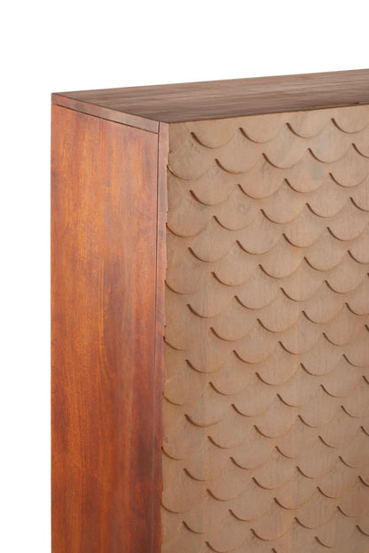 Exeter Carved Mango Wood Cabinet