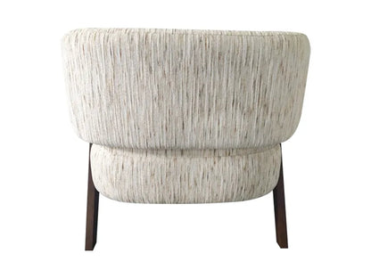 Marlborough Natural Textured Stripe Curved Lounge Chair