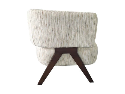 Marlborough Natural Textured Stripe Curved Lounge Chair