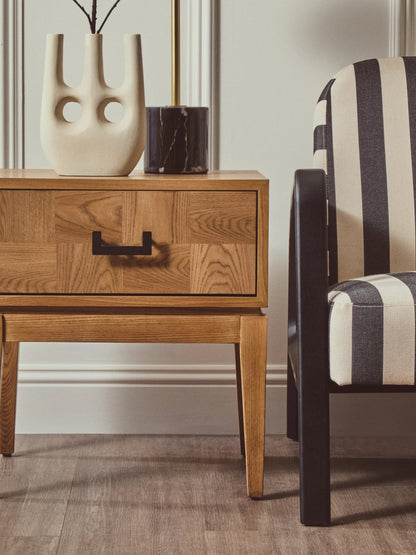 Vienna Natural One Drawer Side Table