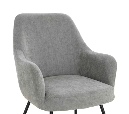 Chichester Set of 2 Textured Fabric Dining Chairs with Arms 