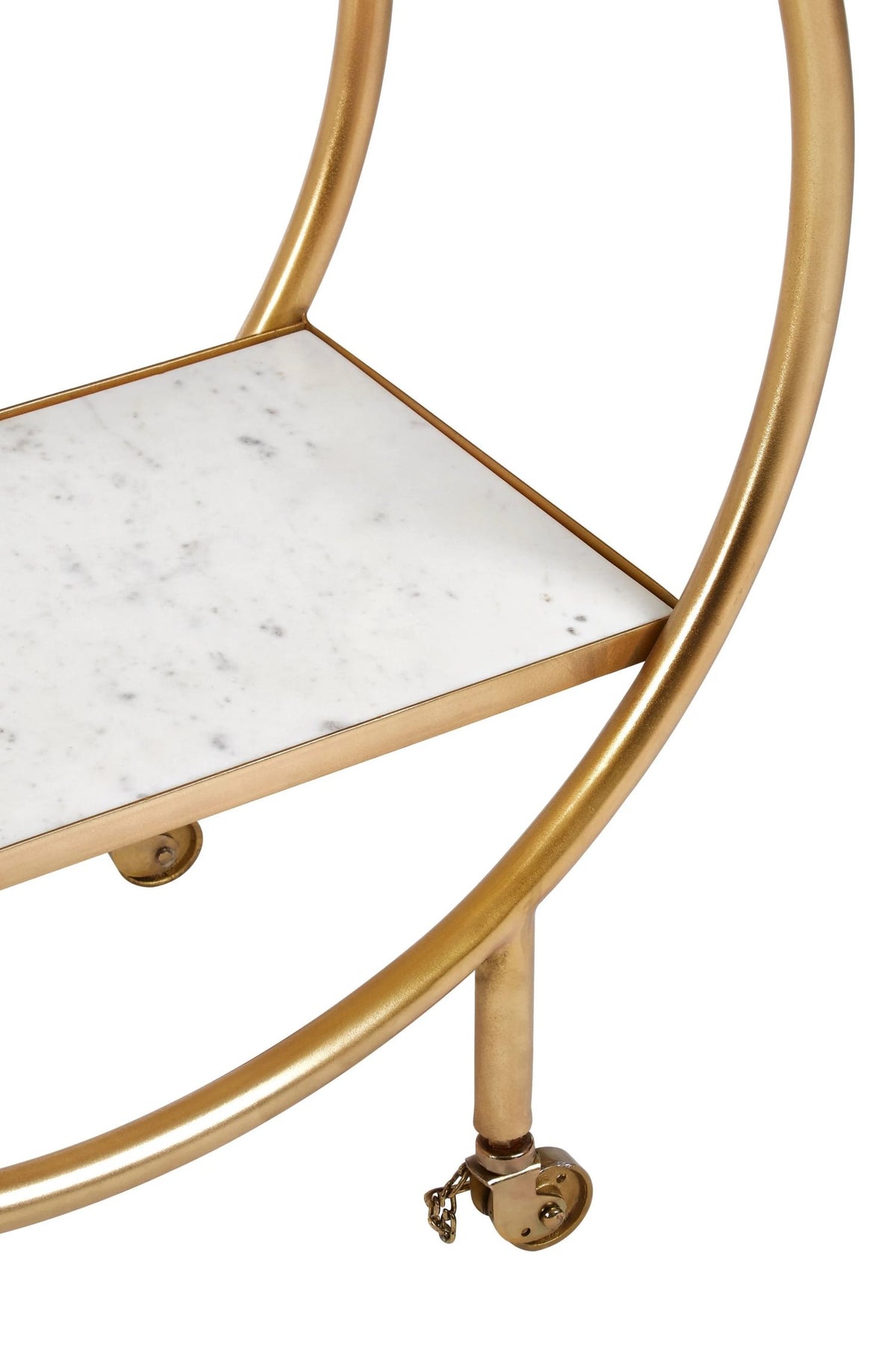 Lichfield Marble 2 Tier Round Shelf Or Bar Unit 