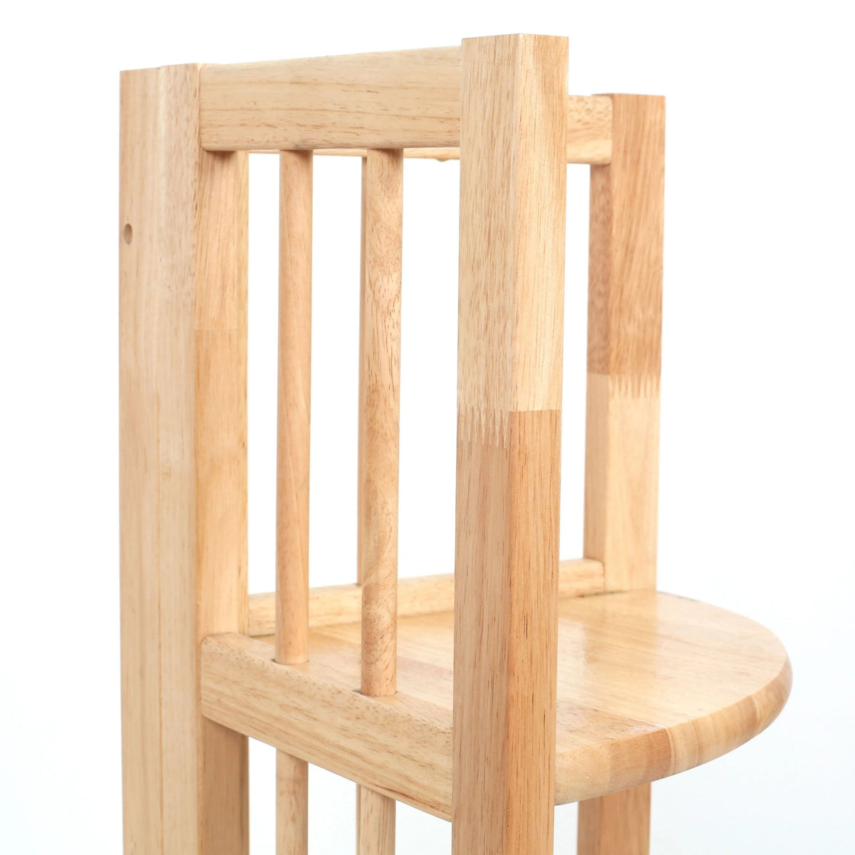 Devizes 3 Tier Tropical Hevea Wood Corner Shelf Unit