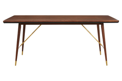 Hudson Walnut Wood Rectangular Dining Table