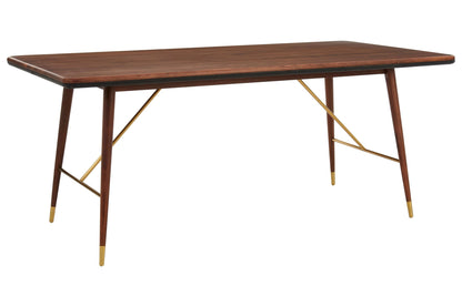Hudson Walnut Wood Rectangular Dining Table