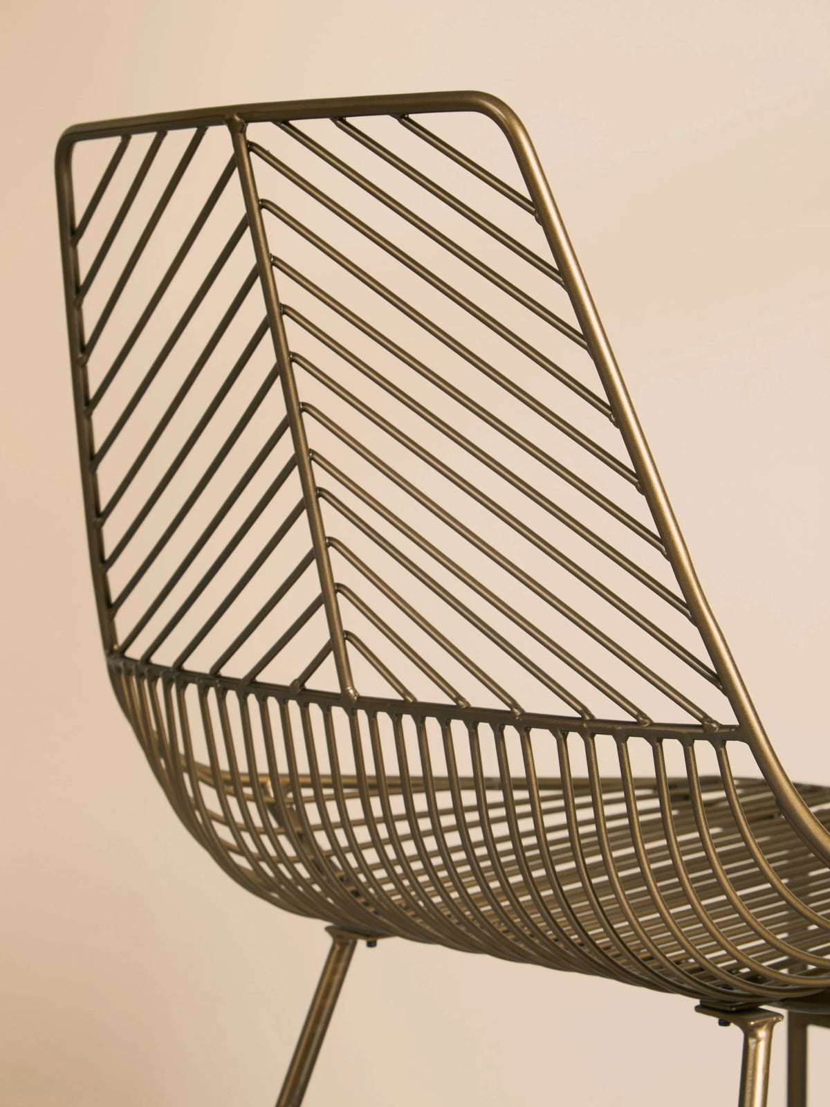 Madison Metal Wire Chair #colour_bronze