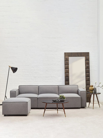 Marylebone Grey Fabric Armless Modular Sofa