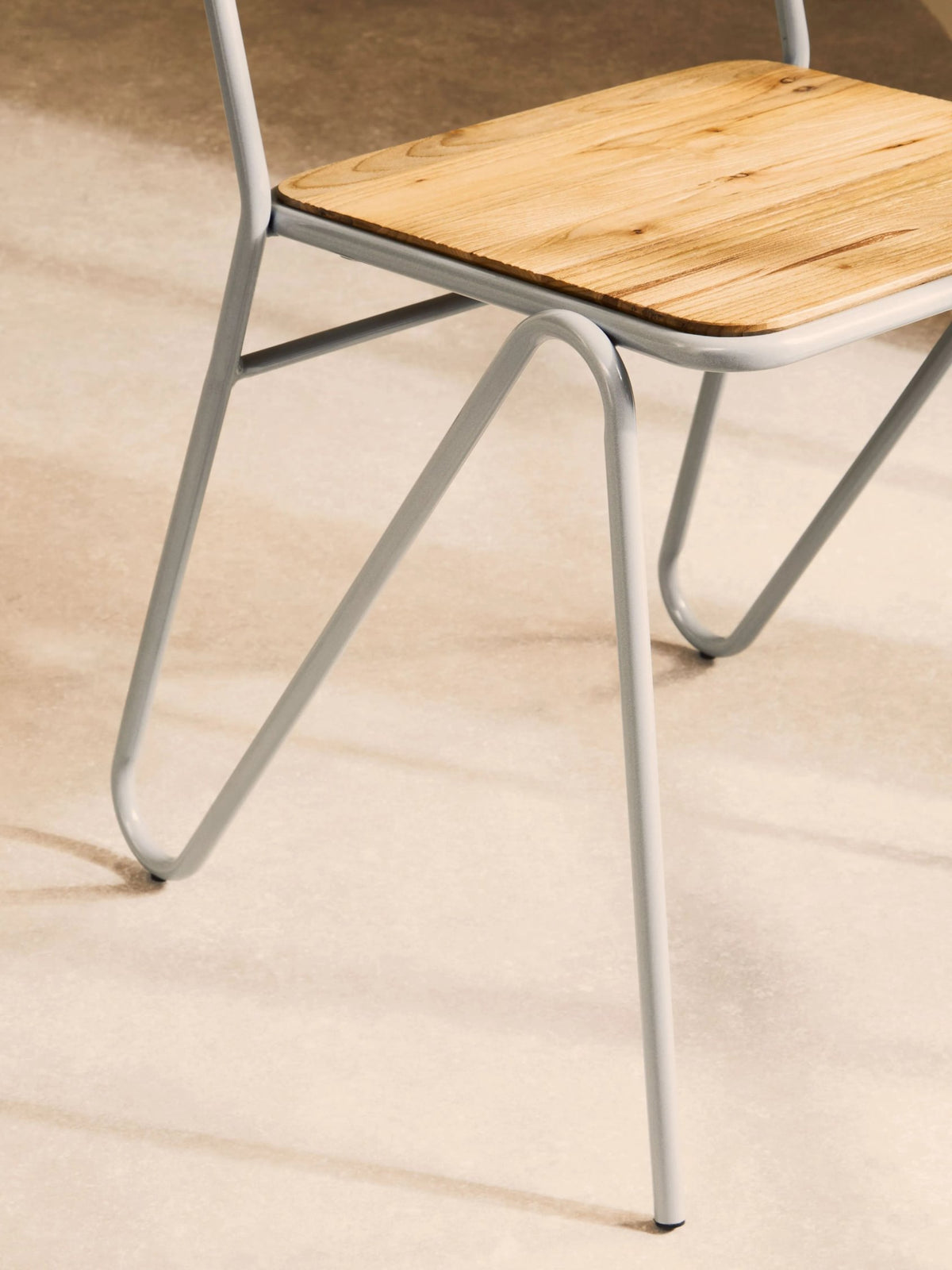 Madison Metal and Elm Wood Chair 