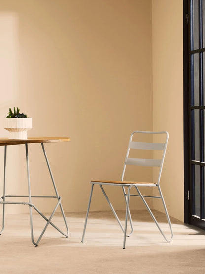 Madison Metal and Elm Wood Chair 