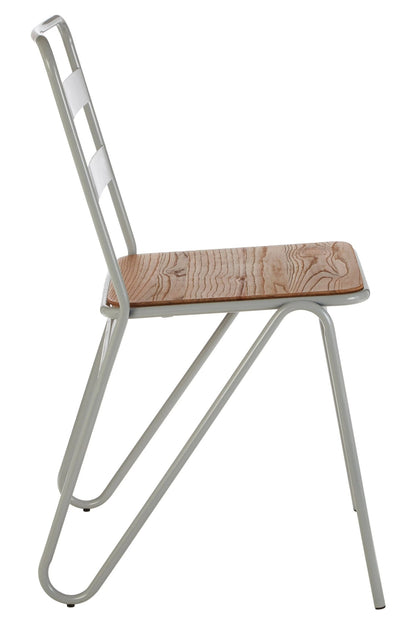 Madison Metal and Elm Wood Chair 
