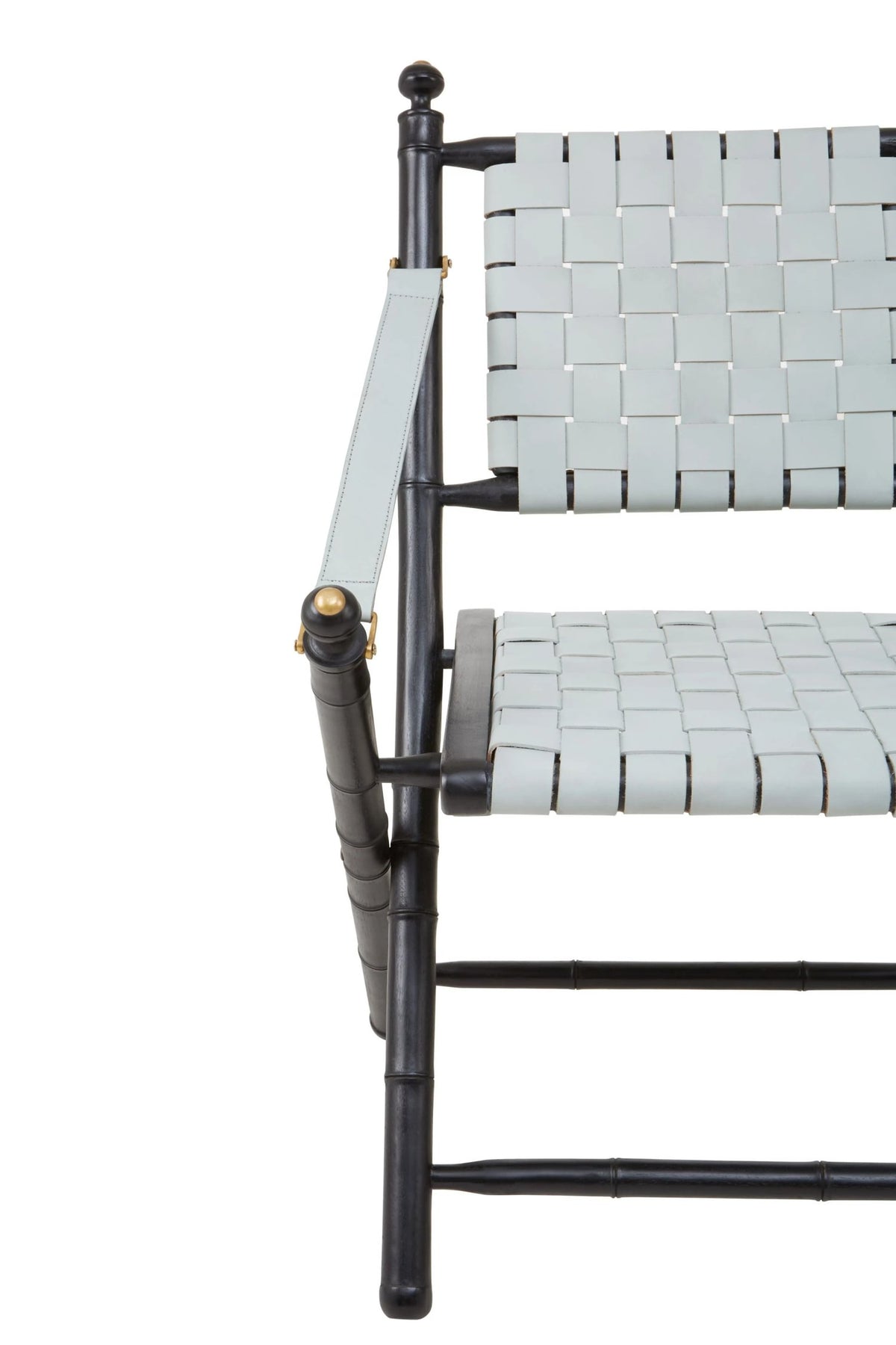 Seville Woven Leather and Teak Wood Chair 